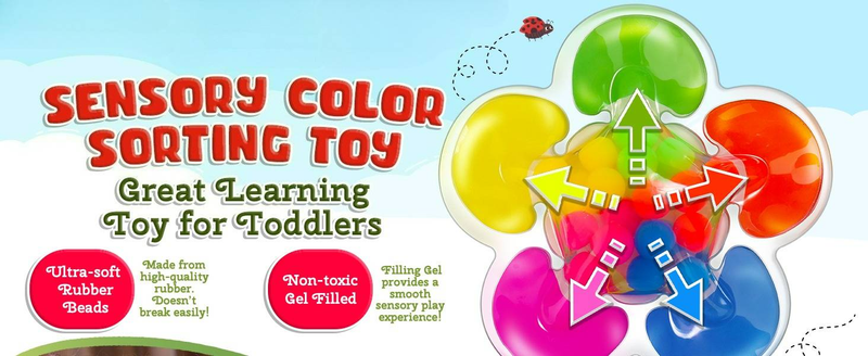 Color Sorting Toys Sensory Toys,Fine Motor Skills Game For Toddlers,Preschool Learning Activities Educational Calm Down Montessori Toy For Kids Gifts_voghion.com