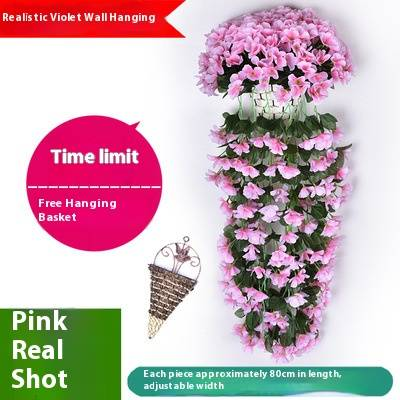 Guirlanda de hera artificial para decoração de cesta suspensa - videira artificial realista com folhas para parede interna, sala de estar, casamento, festa (inclui cesta suspensa)_voghion.com