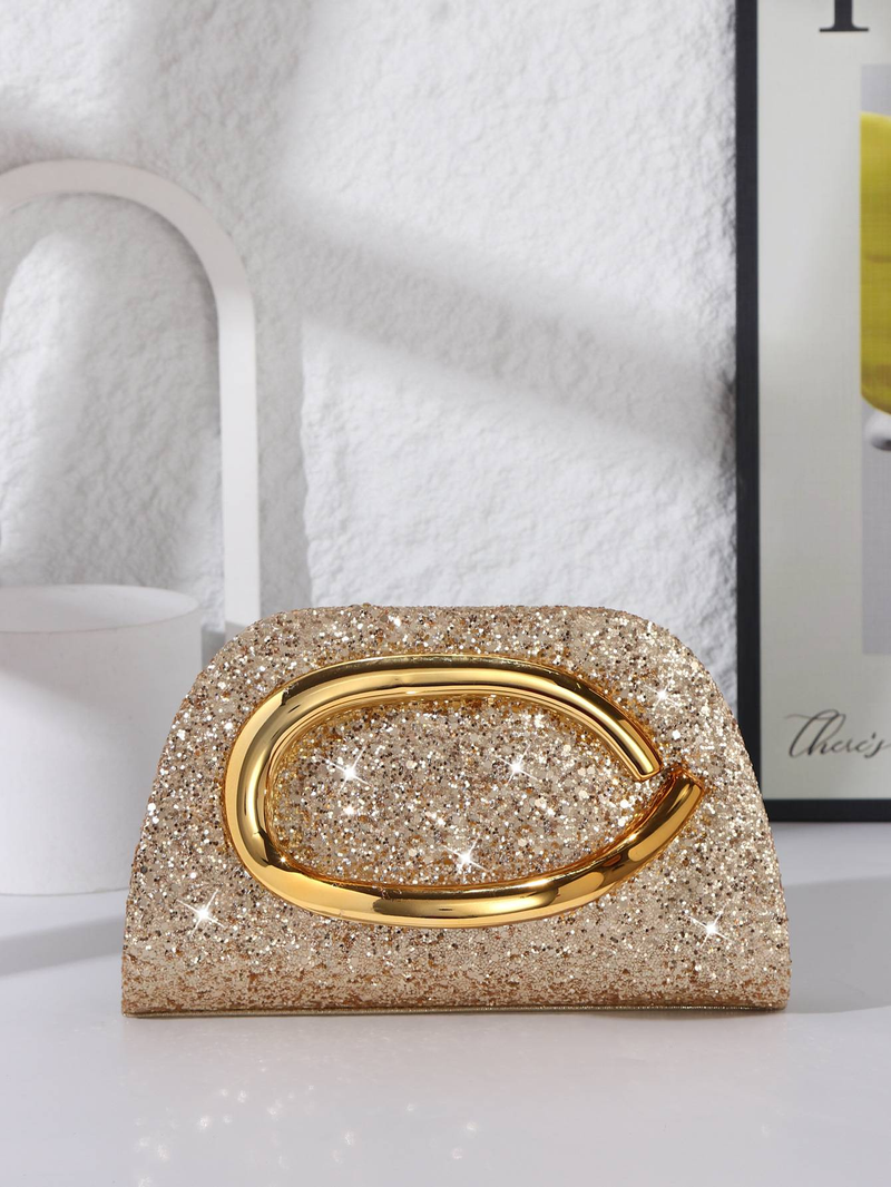 KOSÉ New Evening Bag, Classic Clutch Bag, Fashionable And Trendy Sequined Handle Chain Crossbody Clutch_voghion.com