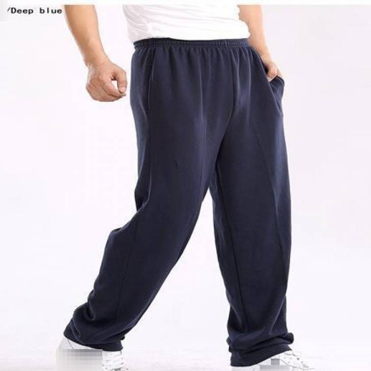 Pantalon de survêtement coupe droite pour homme - Pantalon de jogging léger et grande taille pour une tenue décontractée, disponible en coloris classiques et motifs rayés._voghion.com