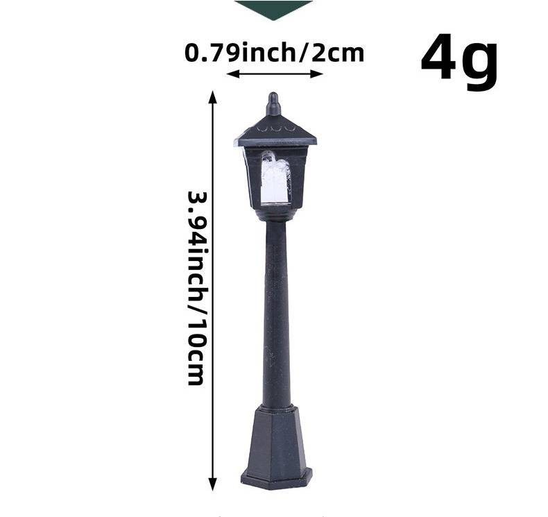 Vintage Decorative Mini Lamp Post With DIY Wreath - Set Of 5, Retro Tabletop Lantern For Christmas, Home, Garden & Party Decor_voghion.com