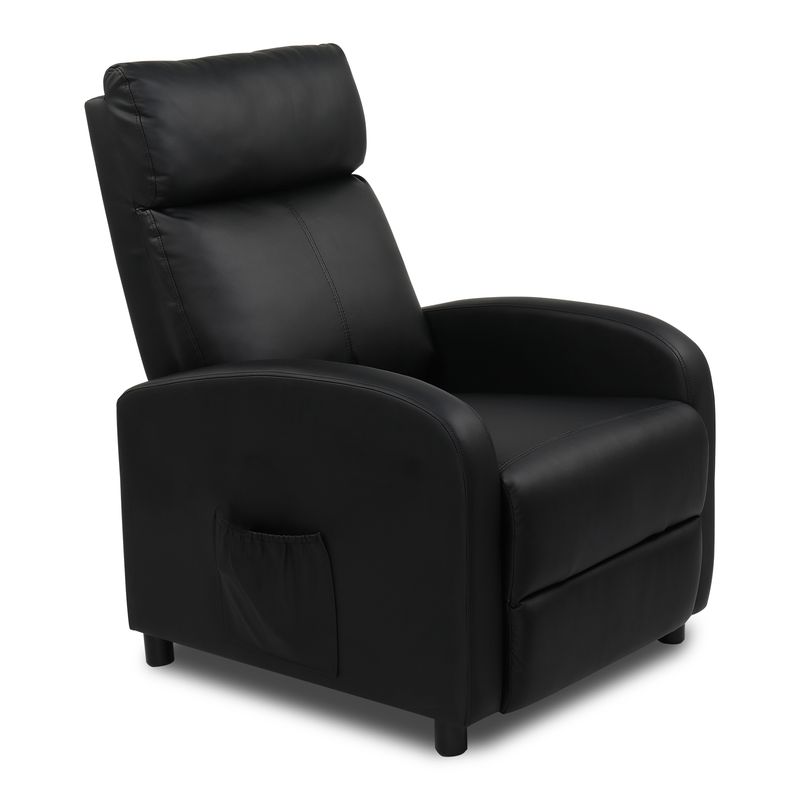 Fauteuil inclinable électrique pour salon, home cinéma, en cuir PU, avec massage et chaleur. Canapé-lit de massage._voghion.com