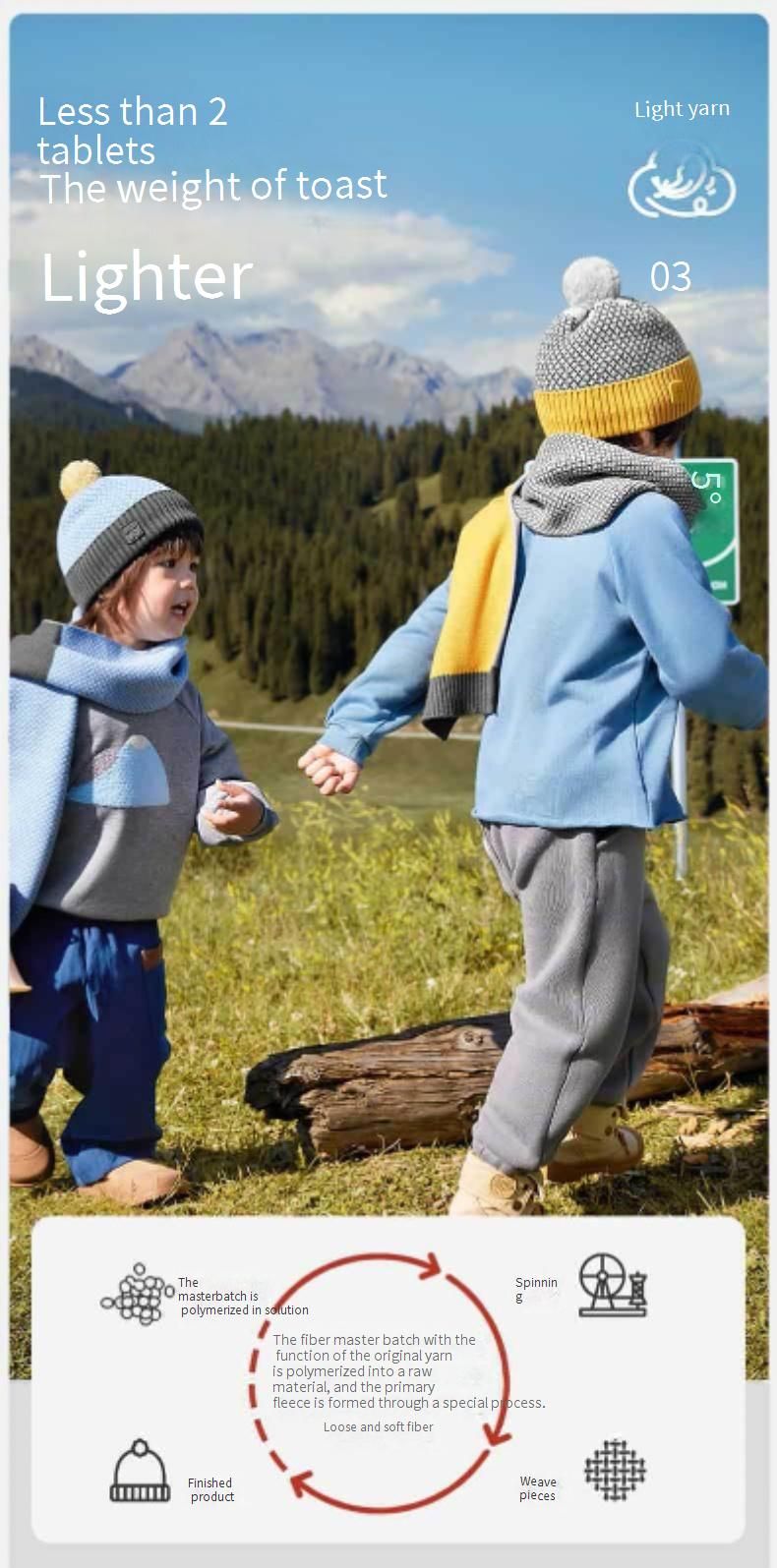 Ensemble bonnet et écharpe en tricot pour enfants – Bonnet d'hiver en acrylique pour garçons et filles (4-10 ans), cache-oreilles unisexe coupe-vent (tailles M/L)_voghion.com