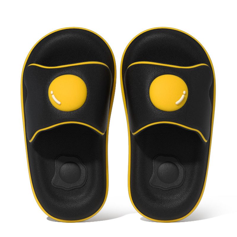 Nuove pantofole a forma di uovo da donna estive che calpestano la merda suola morbida fondo spesso 4 cm casa bagno coppia pantofole fresche da uomo_voghion.com