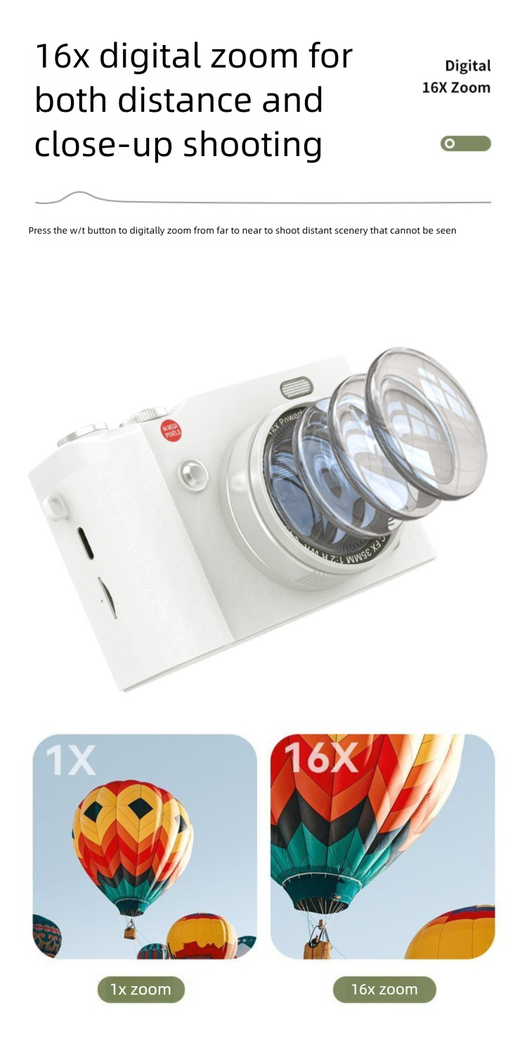 High-Pixel Student CCD High Travel Digitale Instapmodel Flip Screen Micro Camera_voghion.com