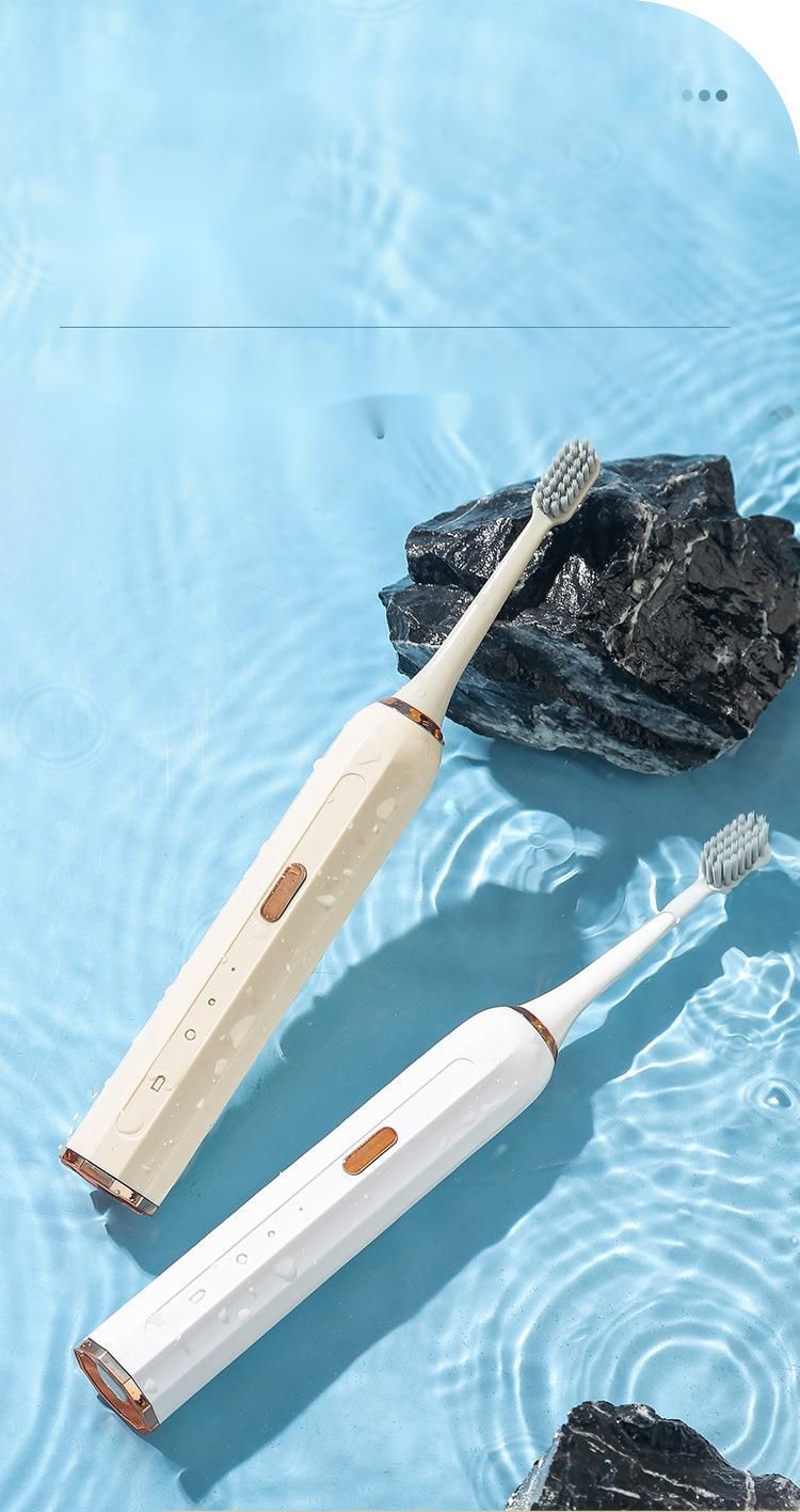 Smart Sonic Toothbrush Set With USB Charging, Auto Timer & Quadpacer, For Adults & Kids, IPX7 Waterproof For Home And Travel_voghion.com