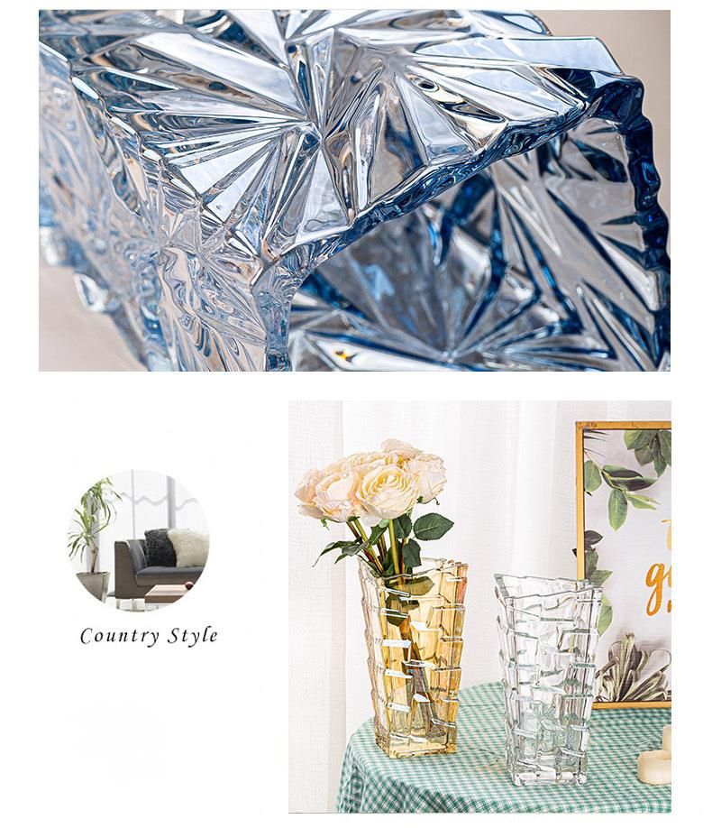 Vaso nordico in vetro spesso - Decorazione floreale idroponica in stile INS per soggiorno
ACZT_voghion.com