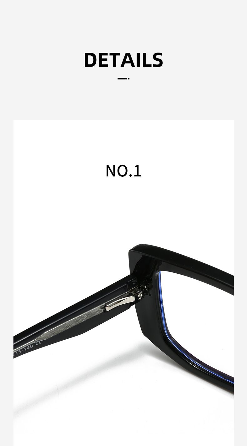 Nuovi occhiali anti luce blu per donna, gambe con attacco PC, colore alla moda, piatto M, possono essere dotati di 5726_voghion.com