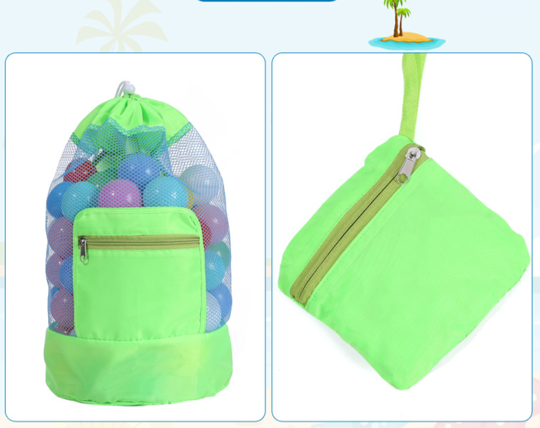 Beach Bag Children's Swim Beach Bag Shoulder Storage Bag Clothing Storage Bag Beach Travel Outdoor Net Bag_voghion.com