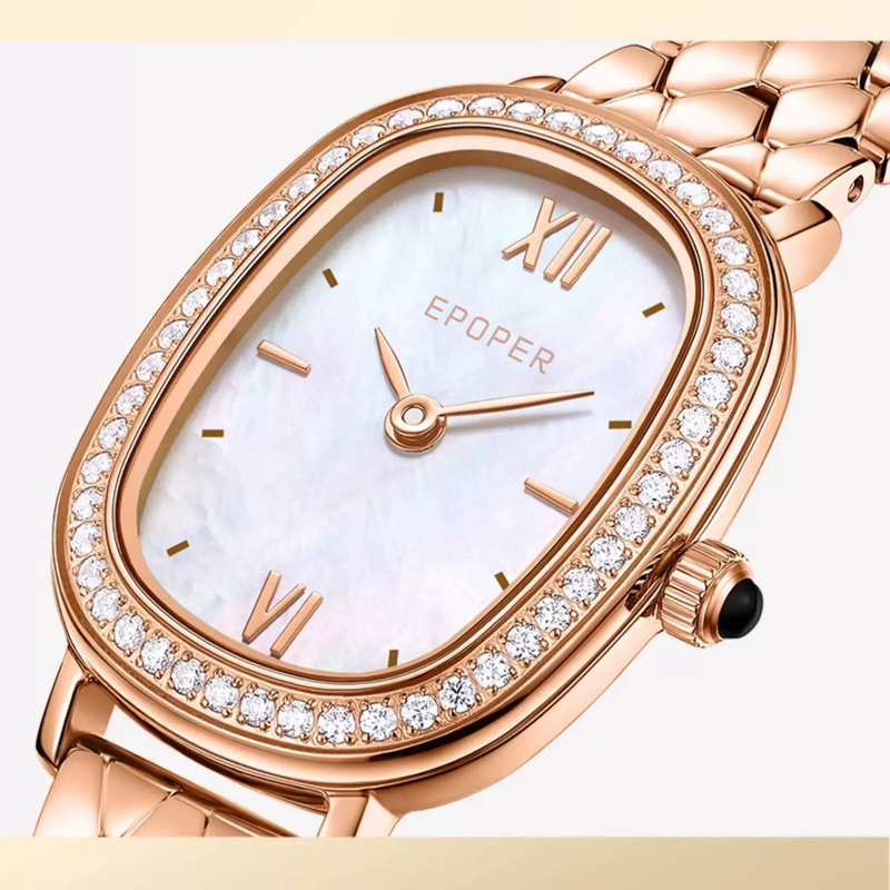 Women's Watches Full Star Frimedi Diamond Oval Small Dial Delicate Temperament Waterproof Steel Belt Women's Quartz Watch_voghion.com