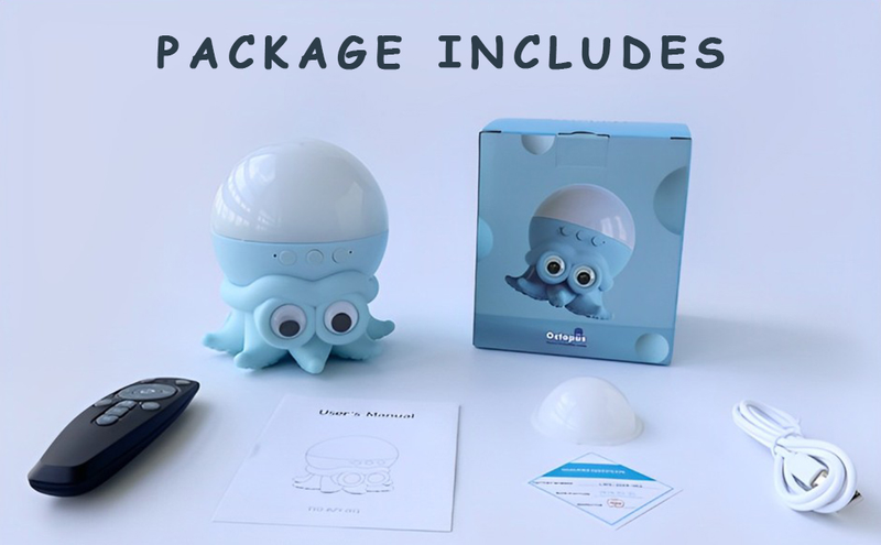 【2 In1】Octopus Projector, Ocean Night Light Projector For Bedroom, Upgraded USB Powered Timer And Remote, Room Decorations For Kids Adults_voghion.com