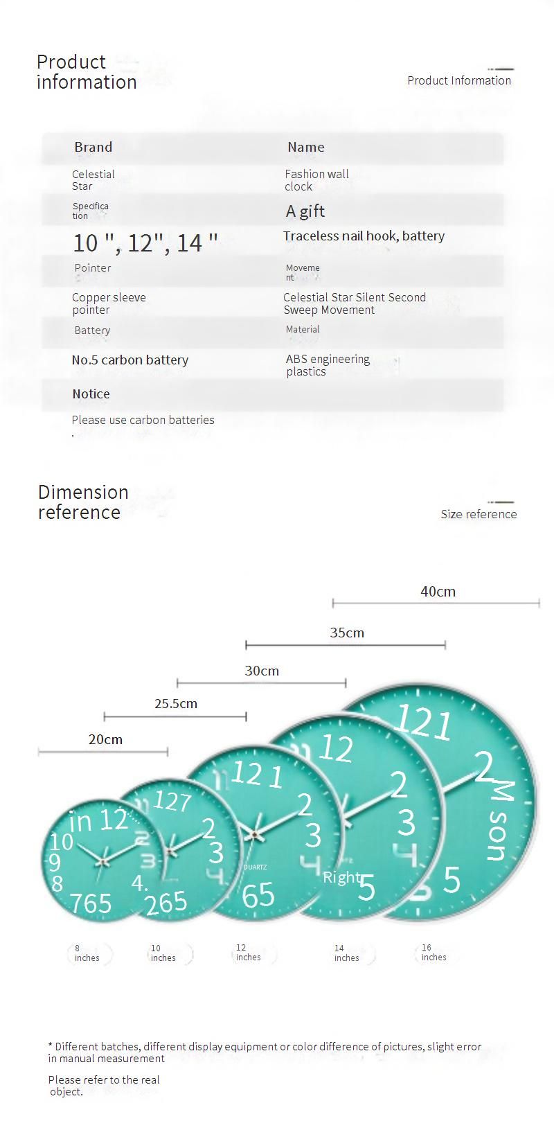 Cross Border Wanduhr Kreative Mode Punch Free Quarzuhr Einfache Uhr Modernes Wohnzimmer Schlafzimmer_voghion.com