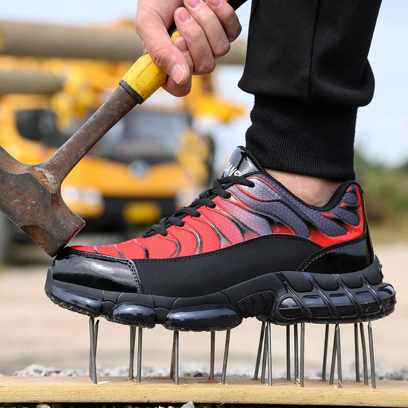 Mannen Vrouwen Veiligheid Anti-smash Anti-lek Ademend Lichtgewicht Werk Sneakers Onverwoestbare Schoenen Laarzen_voghion.com