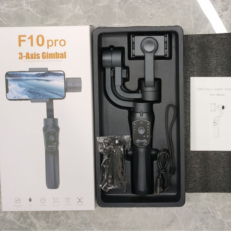 F10 PRO Handheld Phone Three-axis Gimbal Stabilizer Shake, Internet Celebrity Live Streaming Axis Anti Shake Shooting_voghion.com
