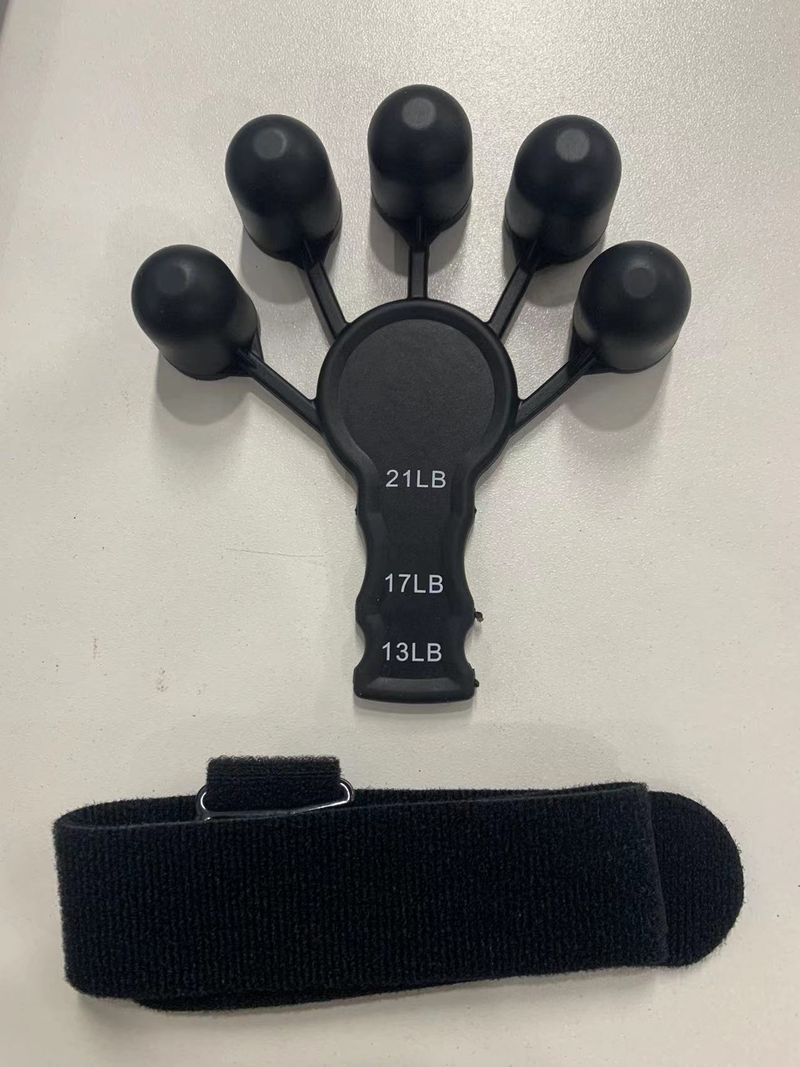 1 pieza de fortalecedor de agarre de silicona Gripster, estirador de dedos, entrenador de agarre de mano, gimnasio, entrenamiento físico y ejercicio, fortalecimiento de manos_voghion.com
