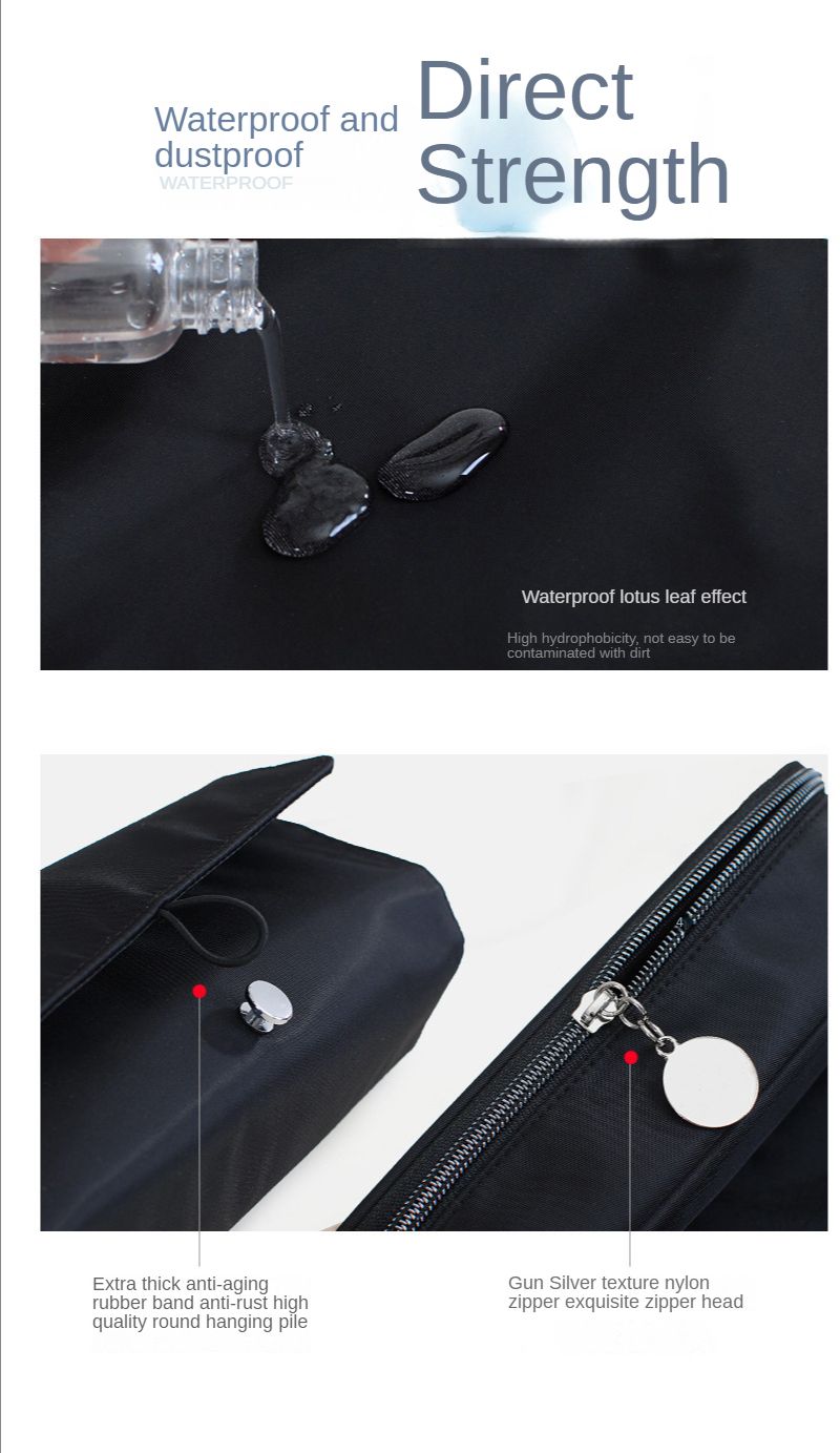 Wasserdichte Roll-Make-up-Pinseltasche aus Nylon für die Reiseorganisation_voghion.com