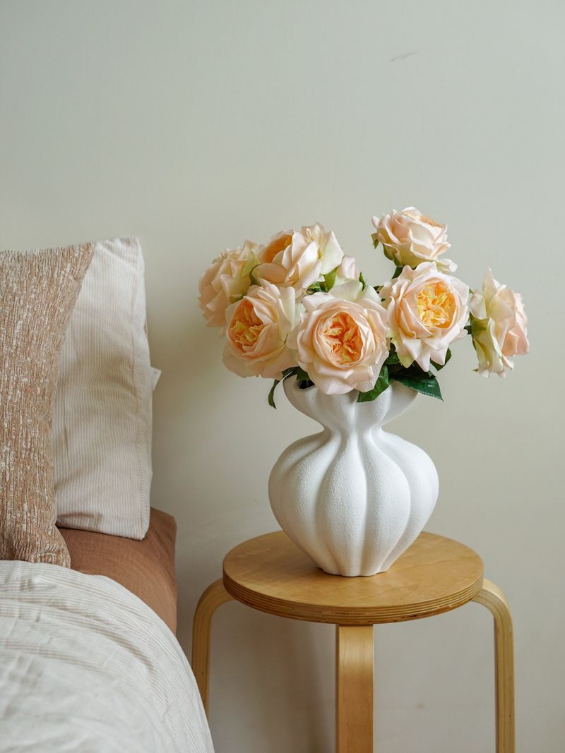 Artificial Flowers, Simulated Flowers, High End Sense, Realistic Moisturizing Feel, Simulated Bouquet Of Roses, Living Room Table Flower Decoration_voghion.com
