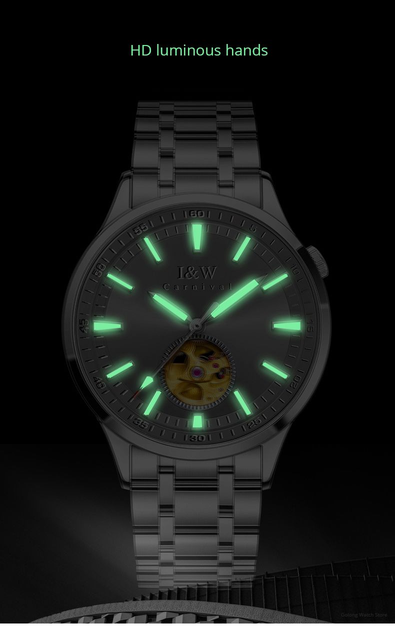 CARNIVAL Mode Tourbillon Uhren Für Mann Japan MIYOTA Bewegung Automatische Uhr Saphir Leuchtende Wasserdicht Relogio Masculino_voghion.com