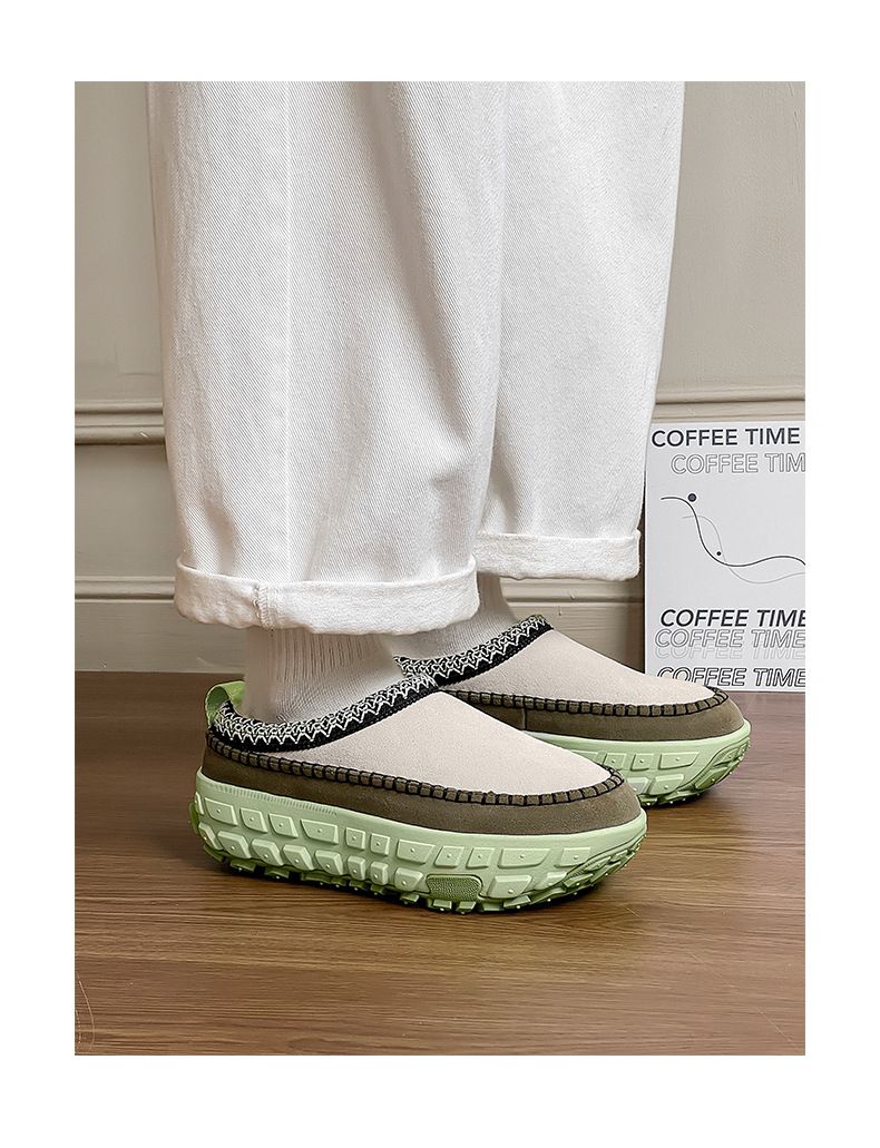 Damen-Winter-Sneaker zum Hineinschlüpfen mit dicker Sohle – bequeme Freizeitschuhe mit Obermaterial aus Wildleder und Gummisohle für den täglichen Gebrauch_voghion.com