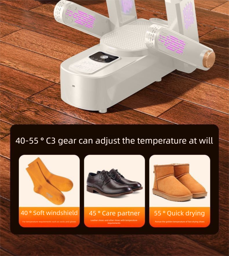 Asciugascarpe Xiaomi Style per adulti, deodorizzazione automatica per uso domestico, sterilizzazione, asciugatura rapida, adatto per studenti_voghion.com
