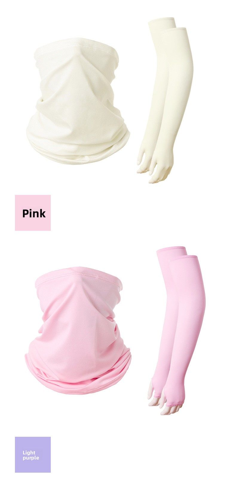 Ensemble de protection solaire pour le sport, foulard de cyclisme, soie glacée, séchage rapide, respirant, pêche, cou, manches, équipement_voghion.com