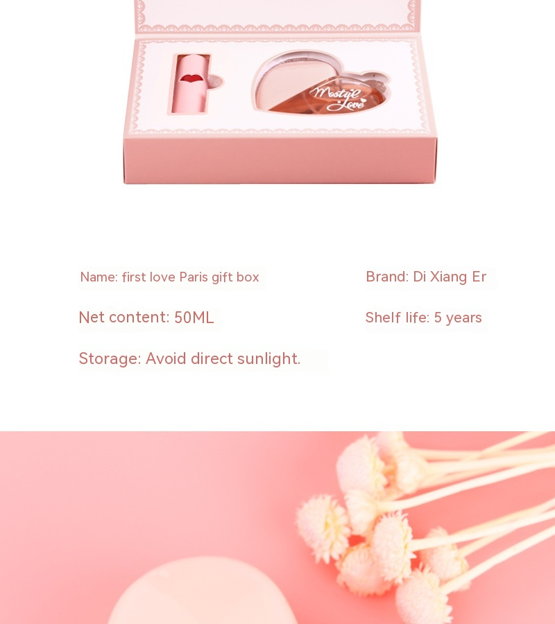 Δημοφιλής διαδικτυακή διασημότητα, ο πρώτος έρωτας του Di Xianger στο Παρίσι, ο ροζ έρωτας, το άρωμα, το κραγιόν, το κουτί δώρου, το άρωμα που διαρκεί_voghion.com