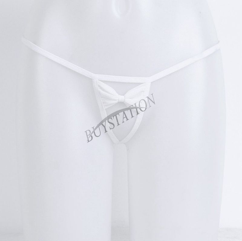 Intimates alsónemű szexi Pamas Pama nadrág átlátszó T-alakú bugyi T-hátú hálós masnival nyitott mini úszónadrág_voghion.com