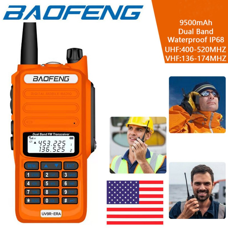 New BaoFeng UV9R ERA Waterproof Handheld Walkie Talkie 18Watts UHF VHF Dual Band IP68 HF Transceiver Ham Portable Radio_voghion.com