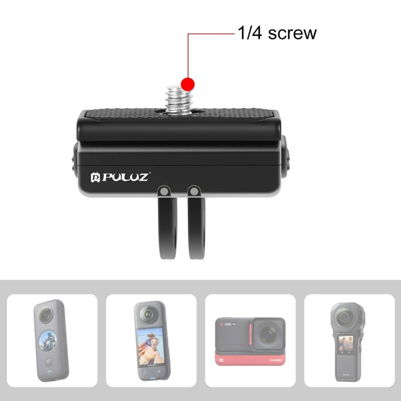 Pour Insta360 Ace / Ace Pro / X4 PULUZ Support de base magnétique à dégagement rapide (noir)_voghion.com