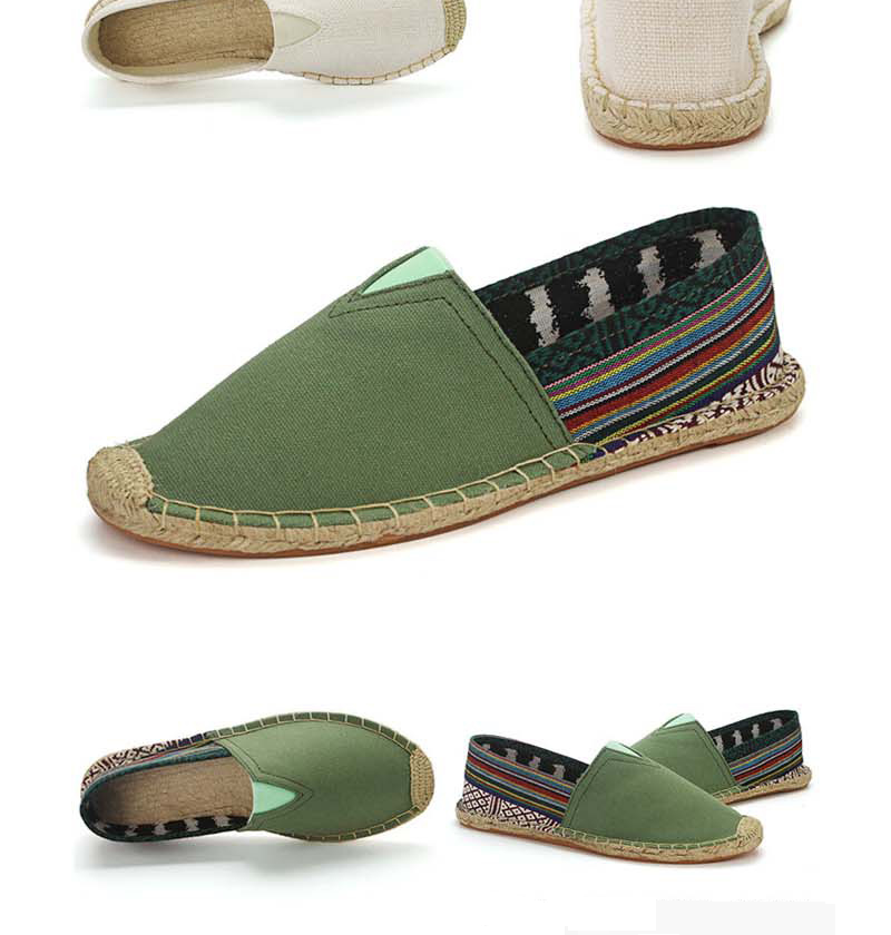 Herrenschuhe Leinenschuhe Gewebte Stoffschuhe Faule Schlupfschuhe Fischerschuhe Gewebte Freizeitschuhe aus Segeltuch in großer Größe für Herren und Damen_voghion.com