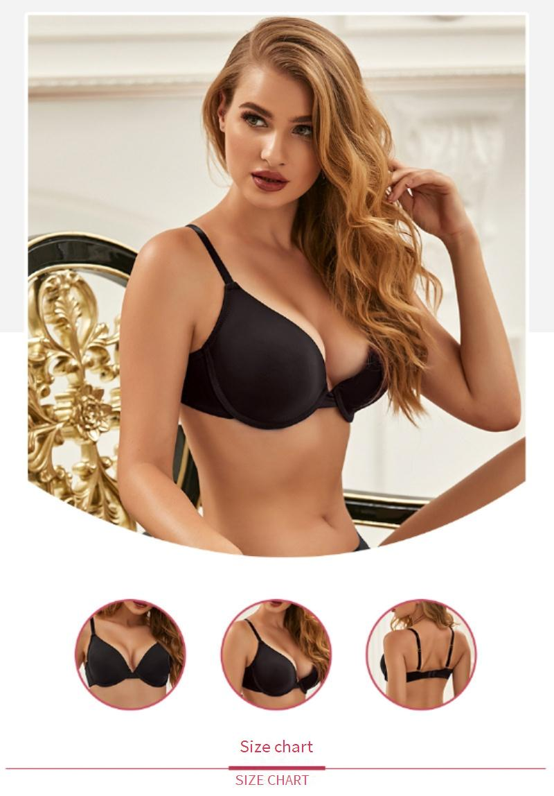 Sutiã íntimo feminino tamanho grande, bojo fino com argola de aço_voghion.com