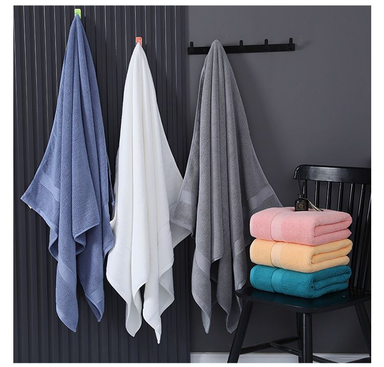 Full-Cotton Extra-Large 5A Antibacterial Bath Towel, Suitable For Hotels, Beauty Salons And Beaches_voghion.com