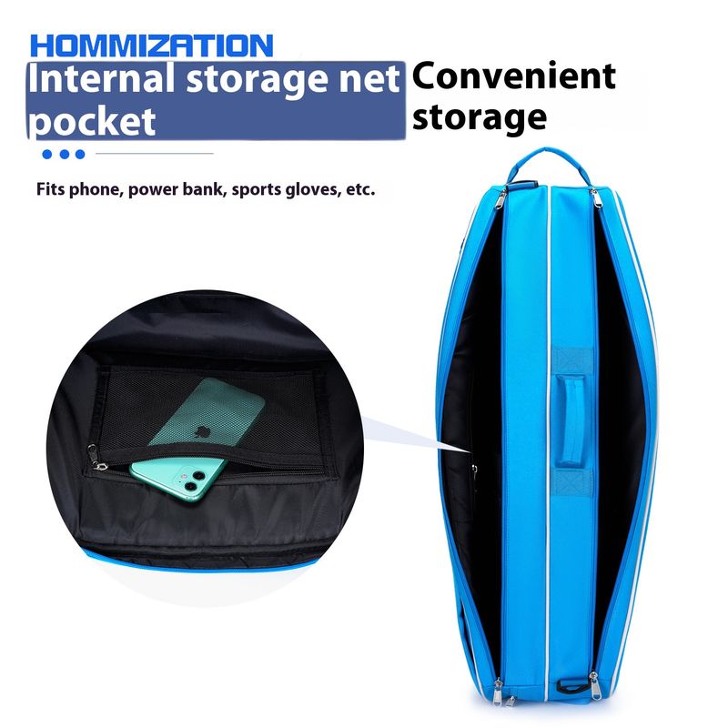 Lightweight Single Shoulder Sports Bag For Tennis & Badminton Rackets, Durable Oxford Fabric, Unisex Design For Outdoor Activities_voghion.com