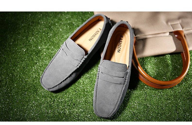Herren Wildleder Pea Schuhe Herren Schuhüberzieher Schuhe Freizeitschuhe_voghion.com