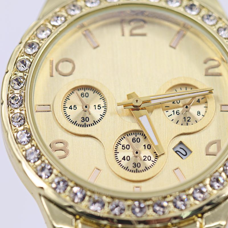 Yamaler Genev-a Orologio da polso analogico al quarzo con cinturino in acciaio inossidabile con quadranti decorativi da donna_voghion.com