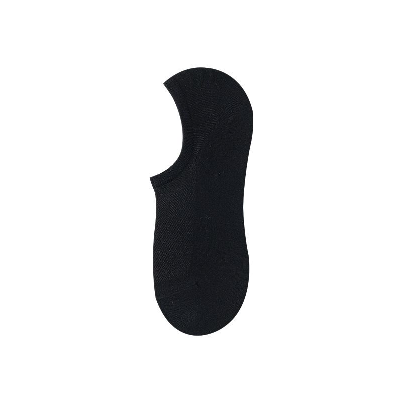 2025e Xinjiang Solid Color Short Casual Cotton Boat Deodorant Sweat-Absorbing Spring Summer Invisible Men's Socks_voghion.com