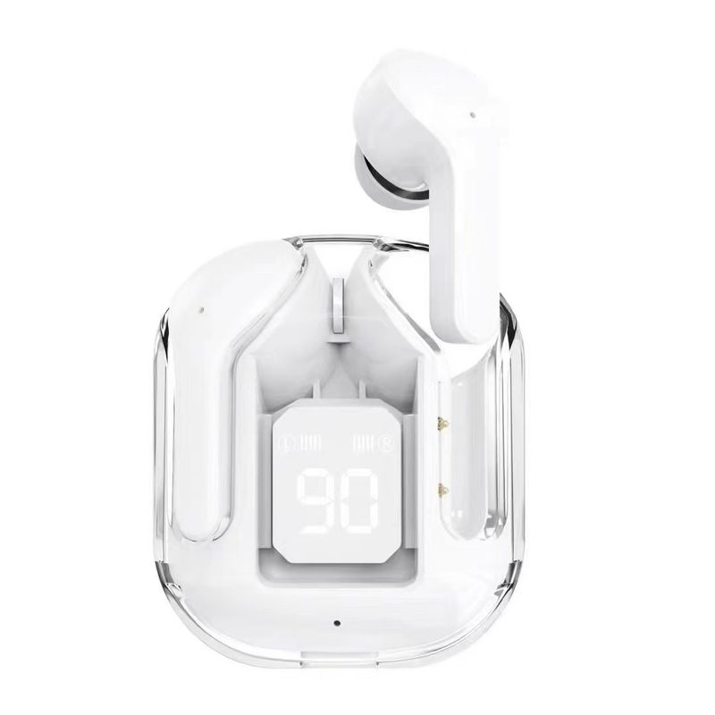 AI Intelligent Noise Reduction Cross-Border New Product Transparent Warehouse Air31 Digital Display Bluetooth Headset XT16 Stereo Music Game Sports_voghion.com