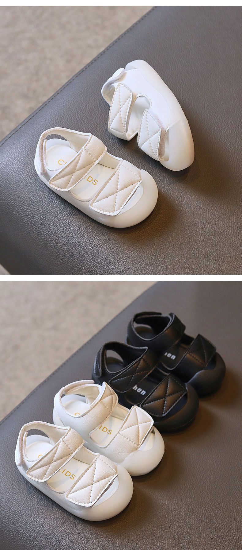 Mother & Kids 2024 summer new baby toddler shoes soft sole boys and girls children breathable non-slip shoes Korean style_voghion.com