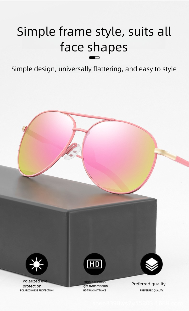 Women, Aviator Style Sunglasses For Spring-Loaded Legs, UV Protection, Lacquered Glasses_voghion.com