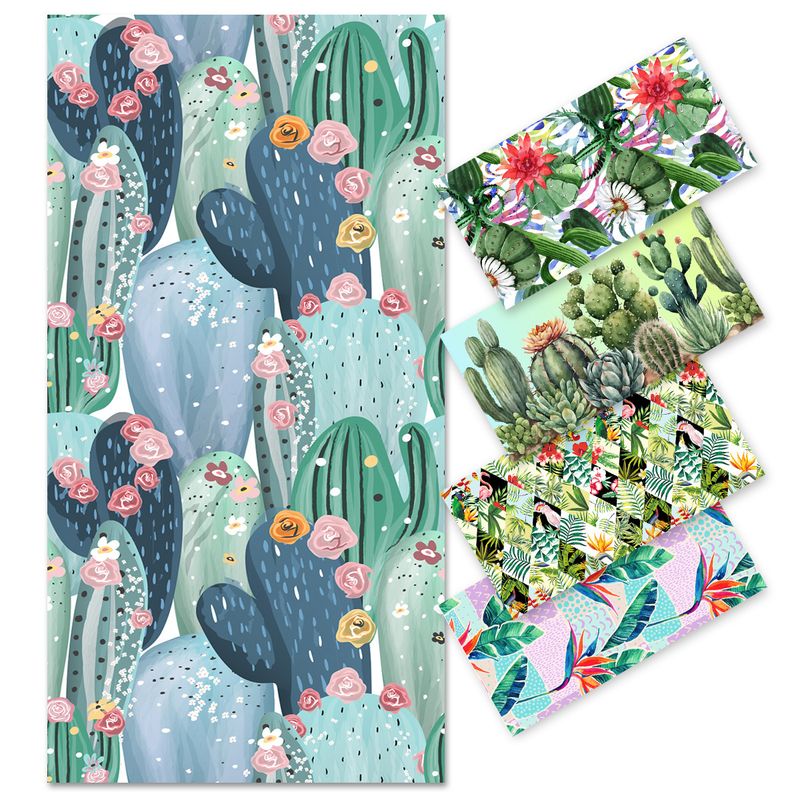 Asciugamano da spiaggia con stampa cactus - Asciugatura rapida e super assorbente_voghion.com