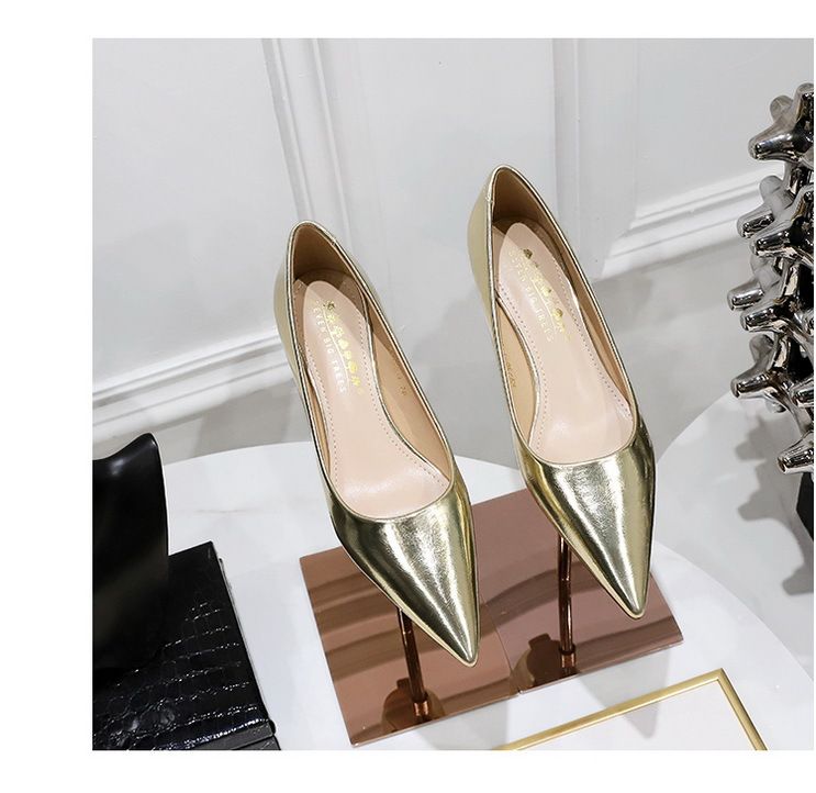 230-7 Style Fashionable, Simple Comfortable Low Cat Heel Shallow Mouth Pointed Banquet Women's Shoes, Spring And Autumn_voghion.com