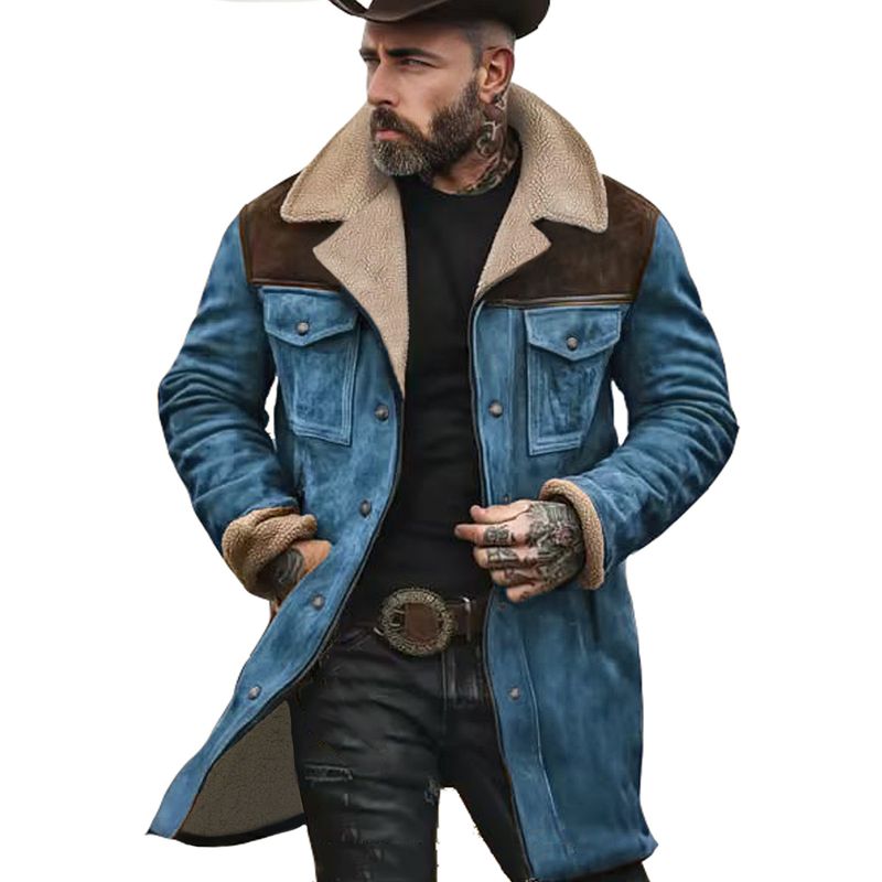 Men’s Suede-Like Bomber Jacket – Winter-Ready Zip-Up Coat With Multi-Pocket Design (100% Polyester) – Slim Fit For Casual & Commuter Wear_voghion.com