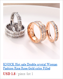 Moda KNOCK Titanio Acciaio Oro Rosa Anti-allergia Liscio Semplice Matrimonio Coppie Anelli Bigiotteria per Uomo o Donna Regalo_voghion.com