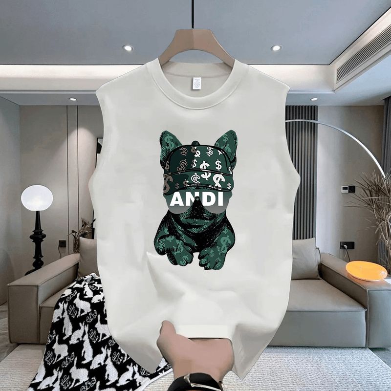 Men's Clothing Summer Cotton Vest T Shirt Men New Style T Shirt Loose Large Size Couple Wear Men's Waistcoat_voghion.com
