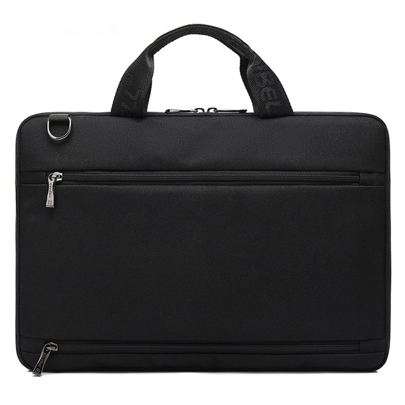 DH Single Shoulder Laptop Briefcase Unisex Business Style Notebook Handbag 15.6inch Casual Bag_voghion.com