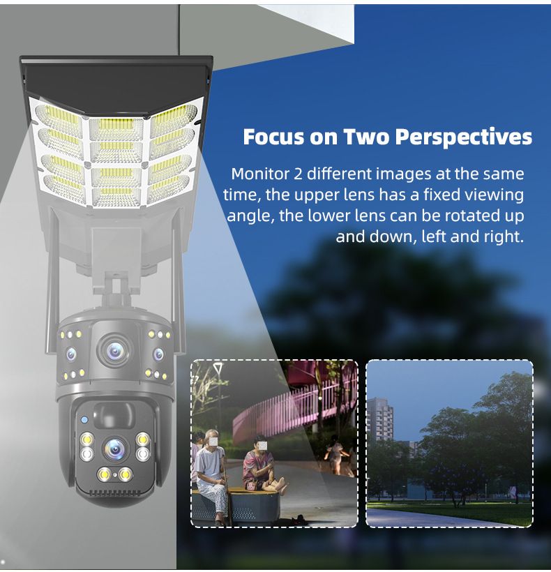 Câmera de segurança PTZ 4K de lente dupla – IP66 à prova d'água para ambientes externos, 8 MP HD, visão noturna de 50 m, detecção de movimento por IA e áudio bidirecional_voghion.com