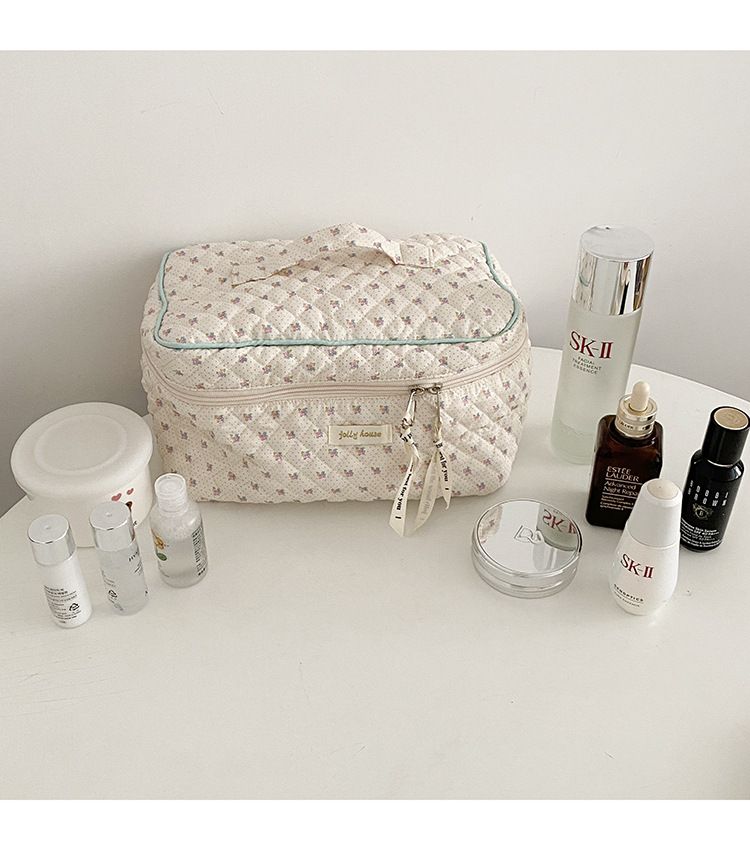 RYYD Quilted Toiletry Case - Box Shape|Cute Cotton|EU Made_voghion.com