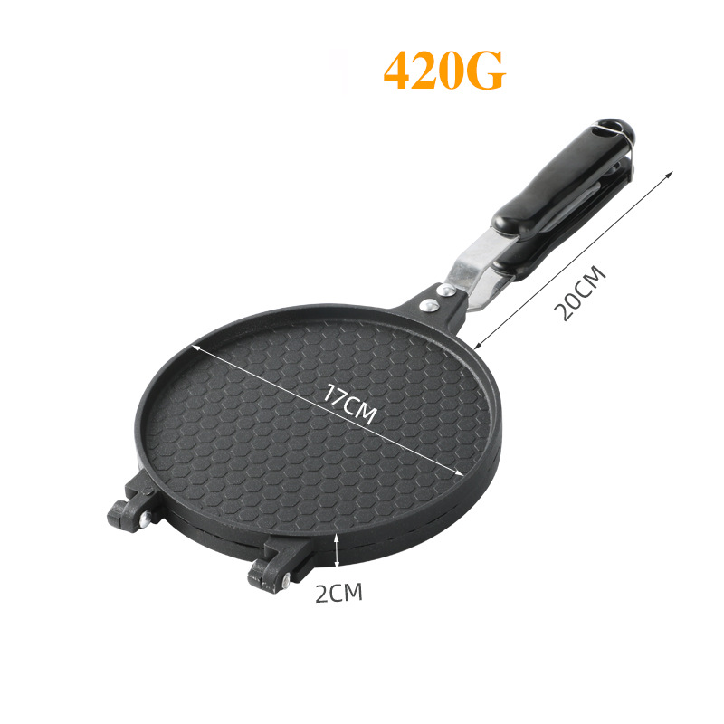 Non-Stick Egg Roll Waffle Cone Maker For Home Baking - Round Cake Cookie Mold With 17cm & 22cm Patterned & Plain Designs_voghion.com