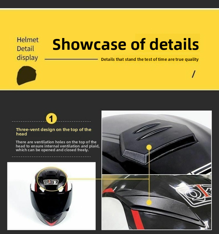 New Motorcycle For Men Women, 3C Full Face Helmet, Stylish And Safe Winter Windproof Helmet_voghion.com