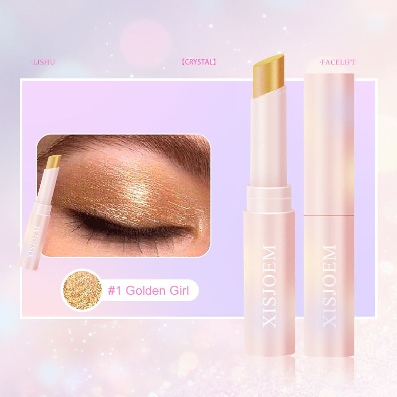 Caneta de sombra Jelly Beauty Crystal Makeup Batom multicolorido iluminador em bastão Cosméticos_voghion.com